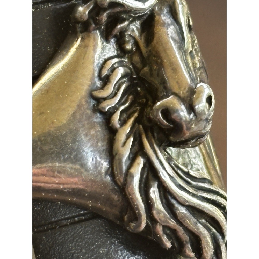 Vintage Silver Cloud Inc 925 Sterling Silver Dimensional Horse Head Ring SZ 8.5 - Picture 11 of 12